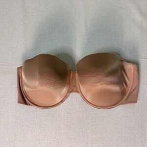 Victoria's Secret BioFit Strapless Bra Tan Nude 38DD Underwire